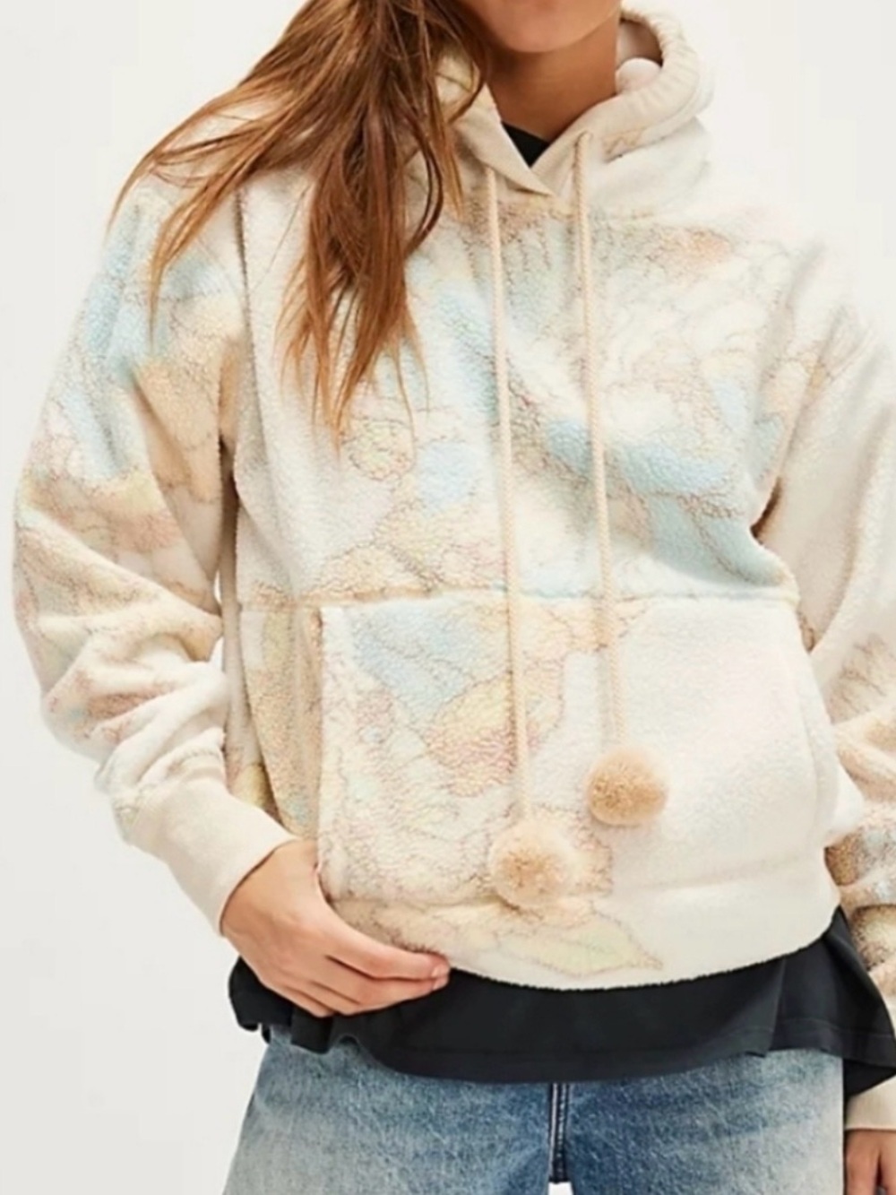 Free People Love Fleece sherpa hoodie